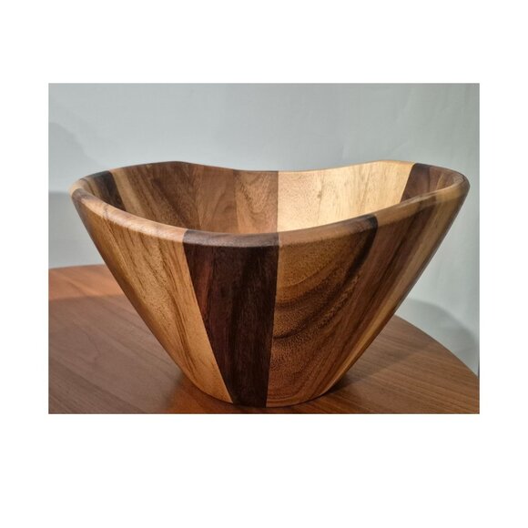 Acacia Wood Bowl (12"W x 7"H) - Picture 4 of 9